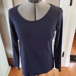 Ladies J Jill long sleeve ribbed t-shirt. Medium.